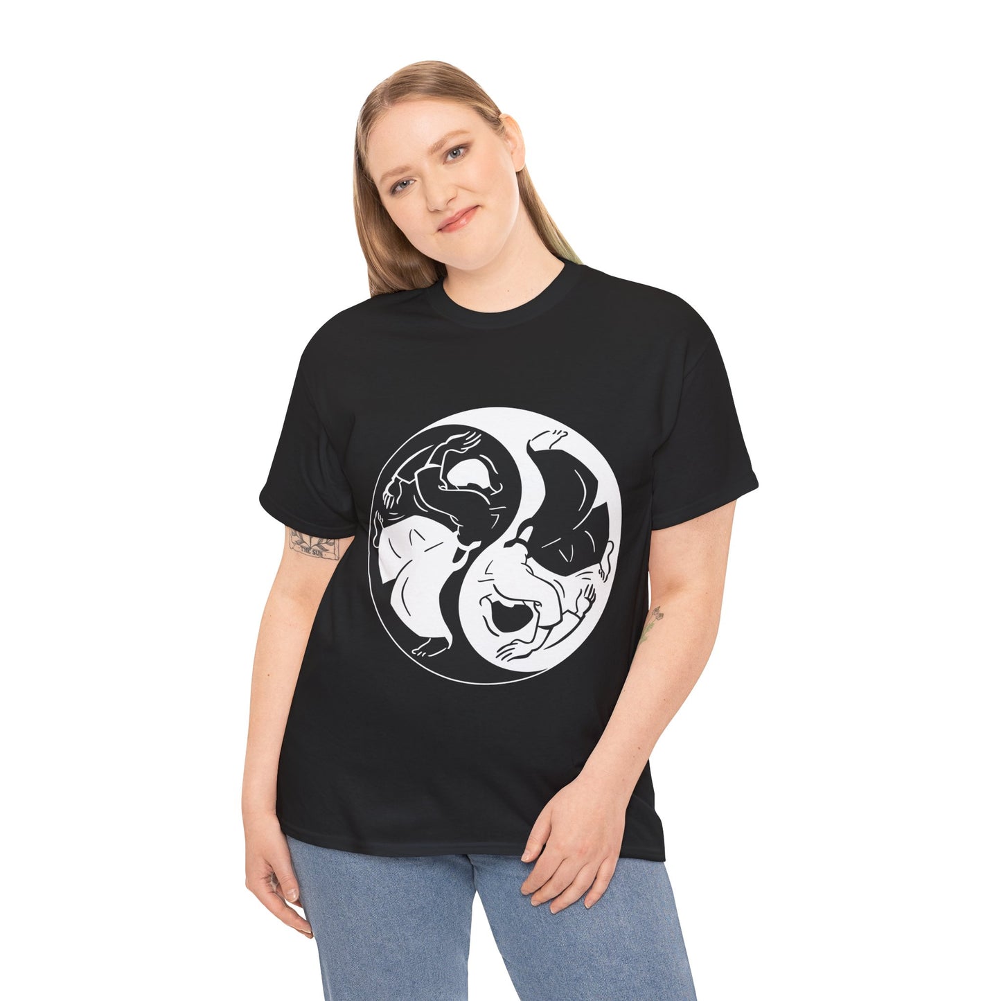 Whirling Dervish Yin Yang Balance Harmony Unisex Graphic T-Shirt