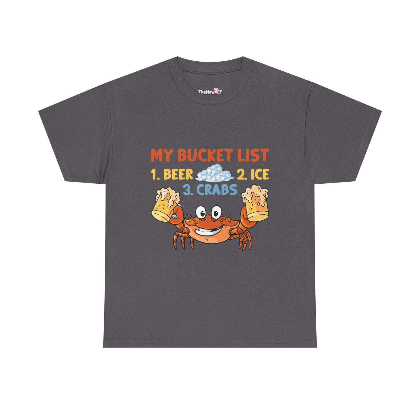 Crab Boil Gift Seafood Bucket List Beer Ice Crabs - Unisex T-Shirt