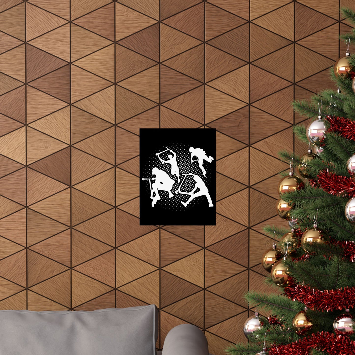 Scooter Stunt Silhouette Matte Poster — Extreme Freestyle Scooter Wall Art