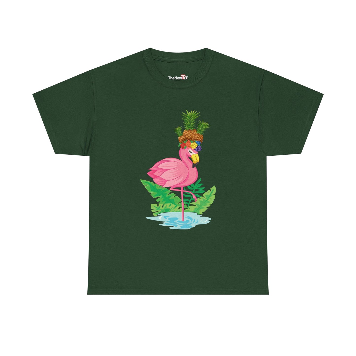 Funny Flamingo Pineapple Pun Lover Gift Pine Mingo - Unisex T-Shirt