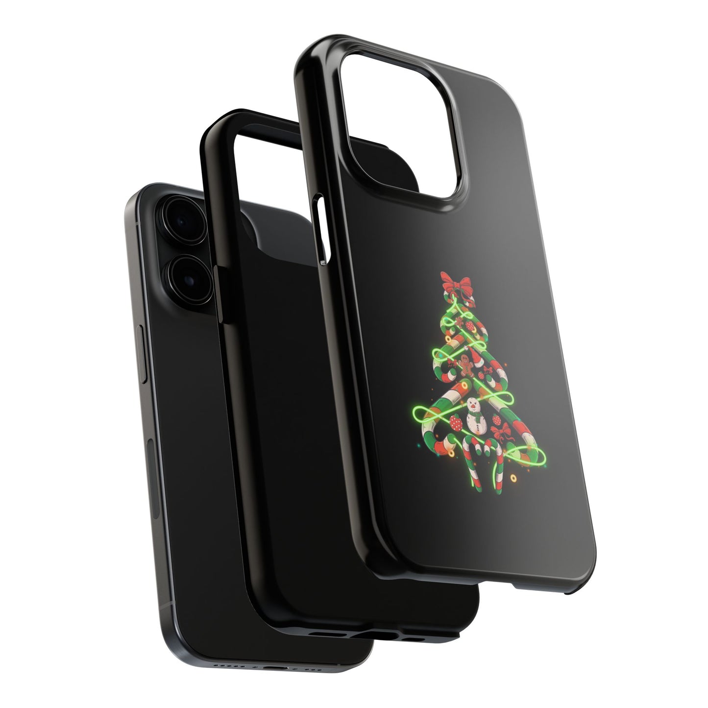 Christmas Candy Cane Xmas Tree Light Gifts - Tough Phone Case