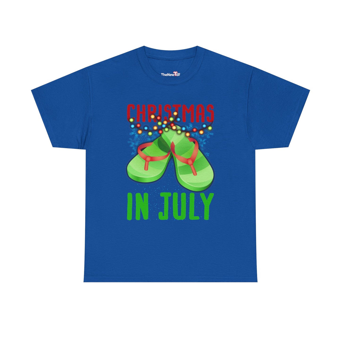 Christmas In July Flip Flops Summer Beach Xmas - Unisex T-Shirt