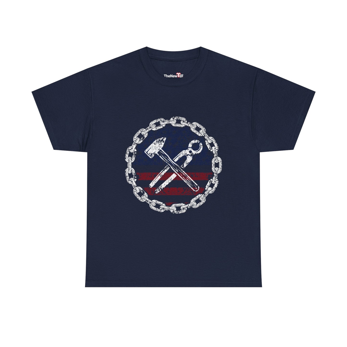 American Flag Ironworker And Tools - Unisex T-Shirt