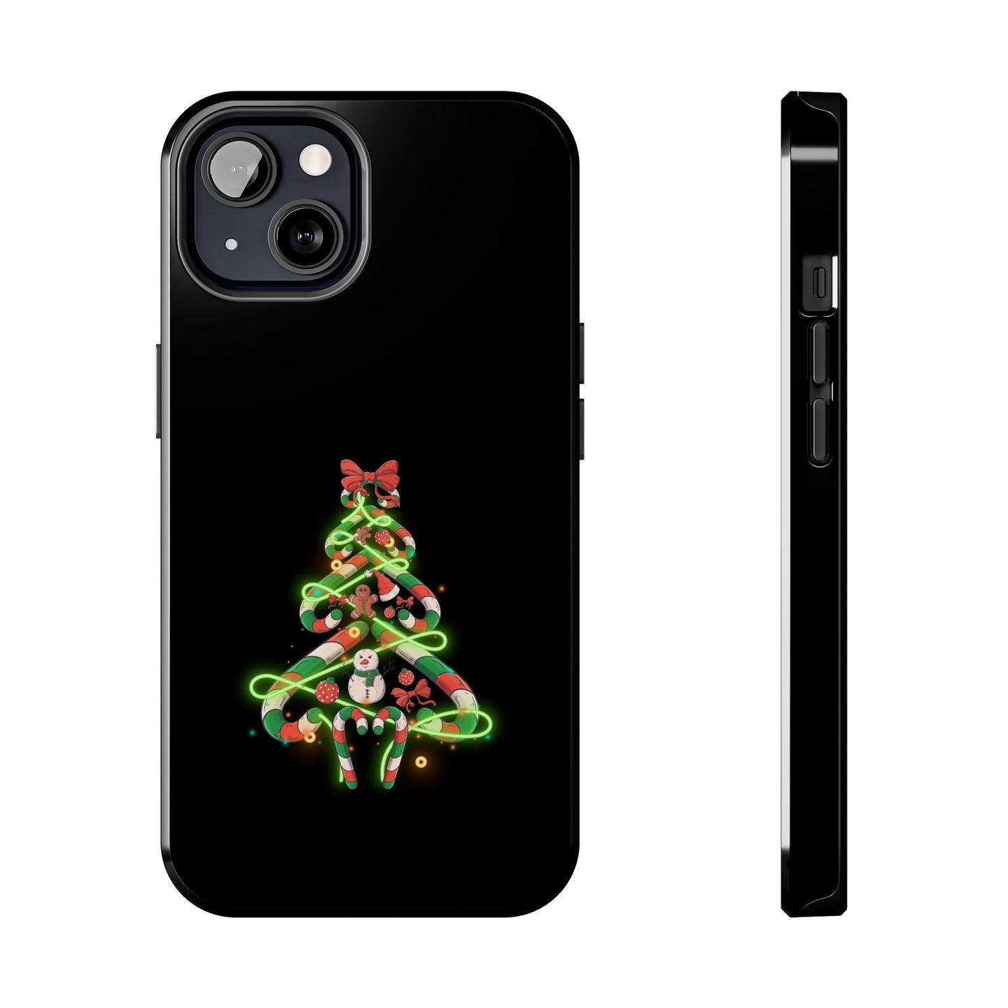 Christmas Candy Cane Xmas Tree Light Gifts - Tough Phone Case