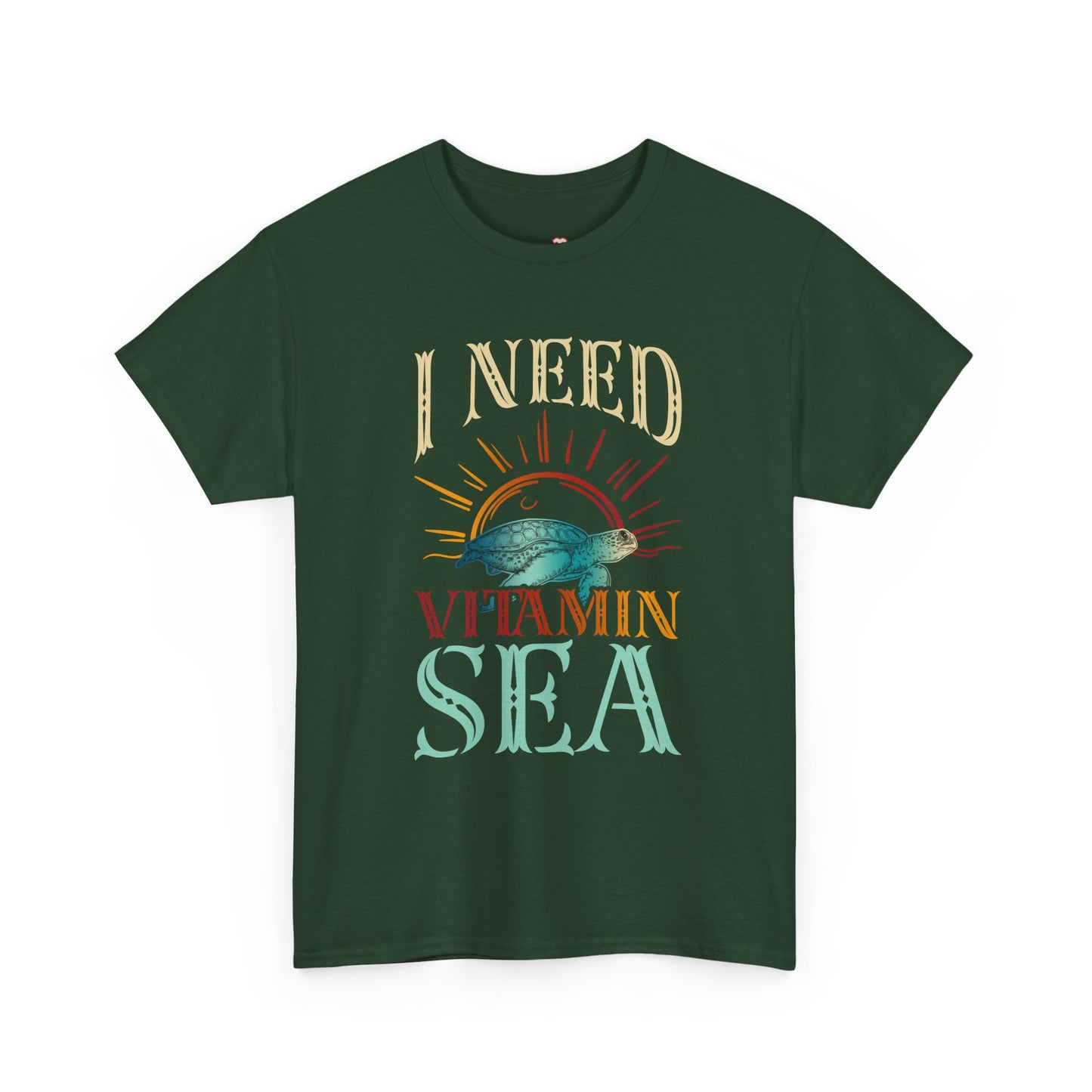 I Need Vitamin Sea Funny Ocean Turtle Water Beach - Unisex T-Shirt
