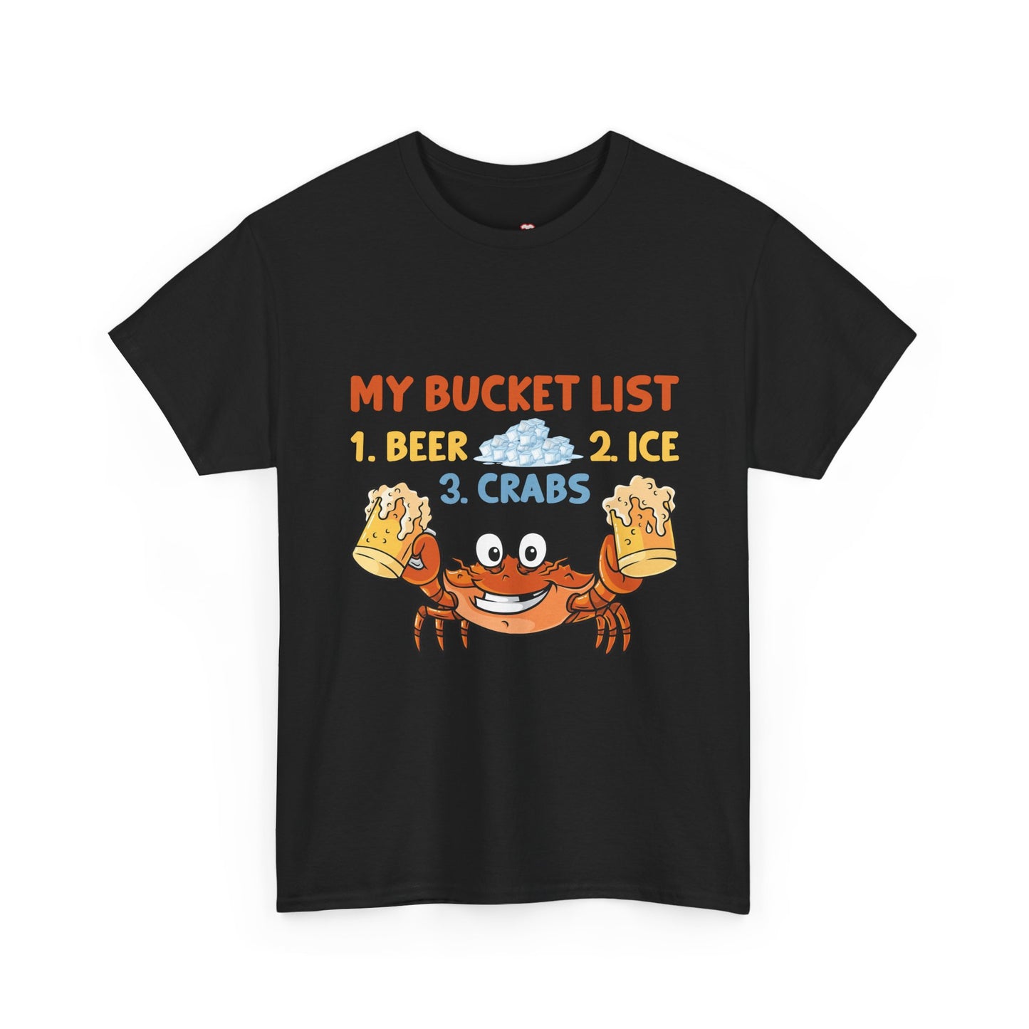 Crab Boil Gift Seafood Bucket List Beer Ice Crabs - Unisex T-Shirt