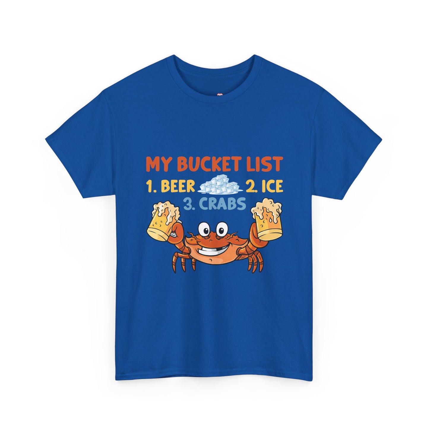 Crab Boil Gift Seafood Bucket List Beer Ice Crabs - Unisex T-Shirt