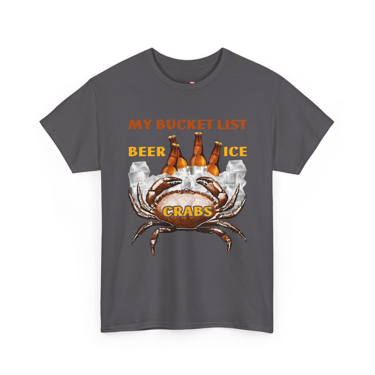 Crab Boil Gift Seafood Bucket List Beer Ice Crabs - Unisex T-Shirt