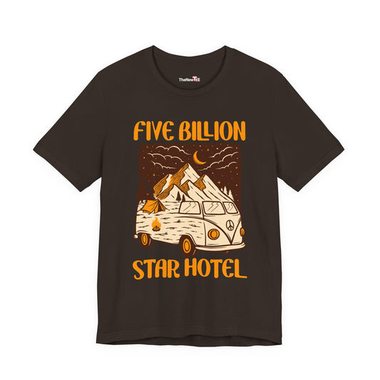 Five Billion Star Hotel Camping T-Shirt