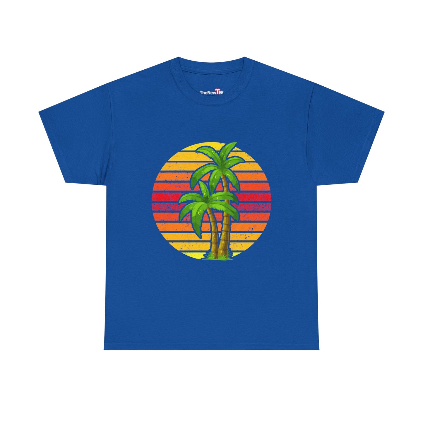 Palm Tree Shirt Tropical Beach Vintage Retro Style 70S 80S - Unisex T-Shirt