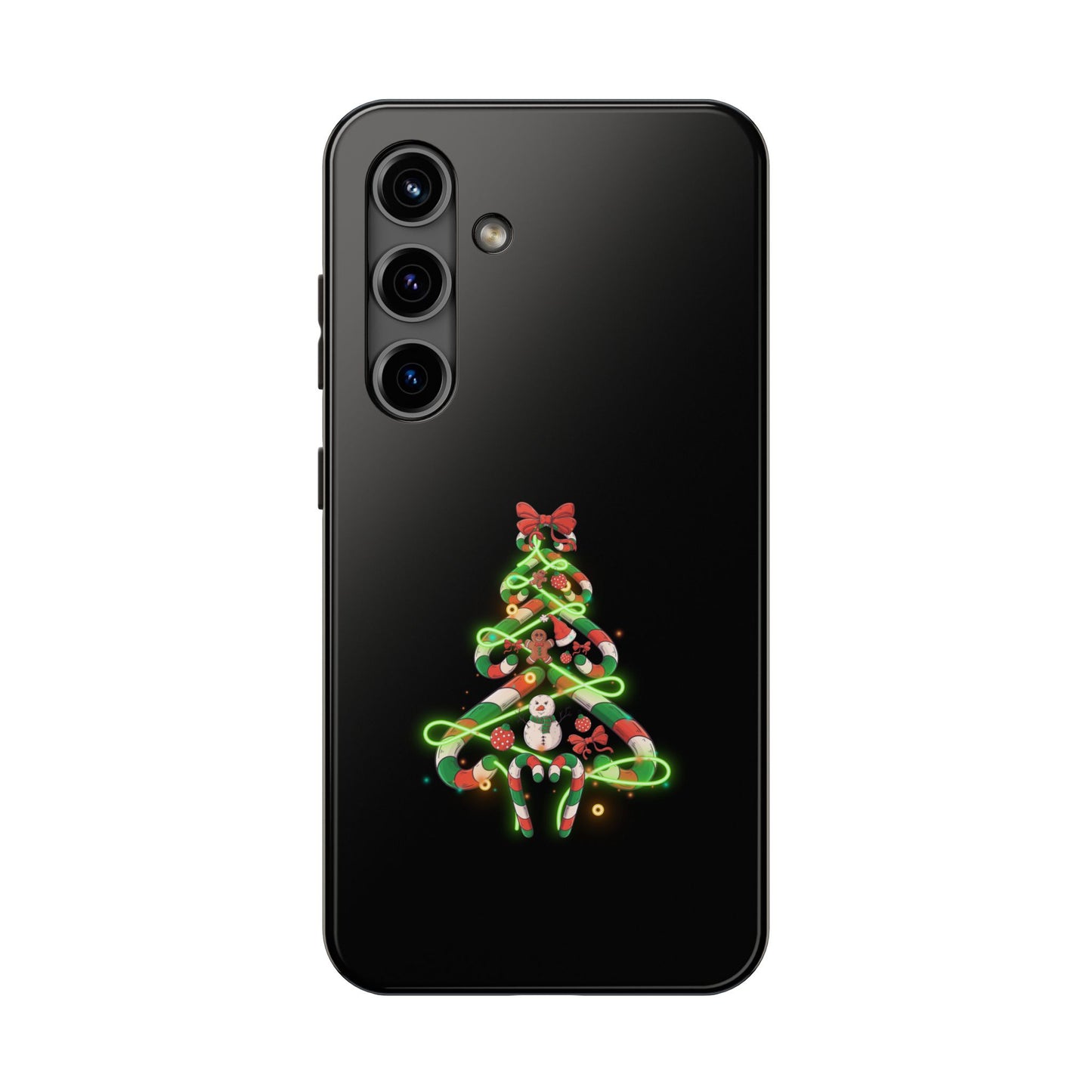 Christmas Candy Cane Xmas Tree Light Gifts - Tough Phone Case