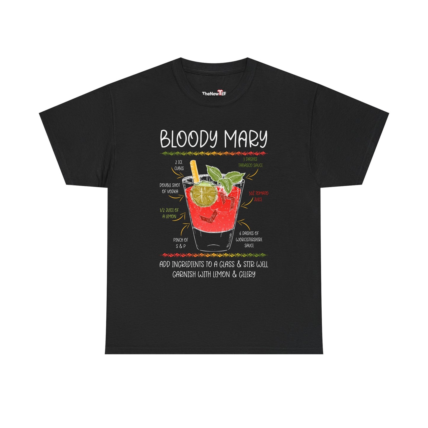 Bloody Mary Recipe Barkeeper Gift Barman - Unisex T-Shirt