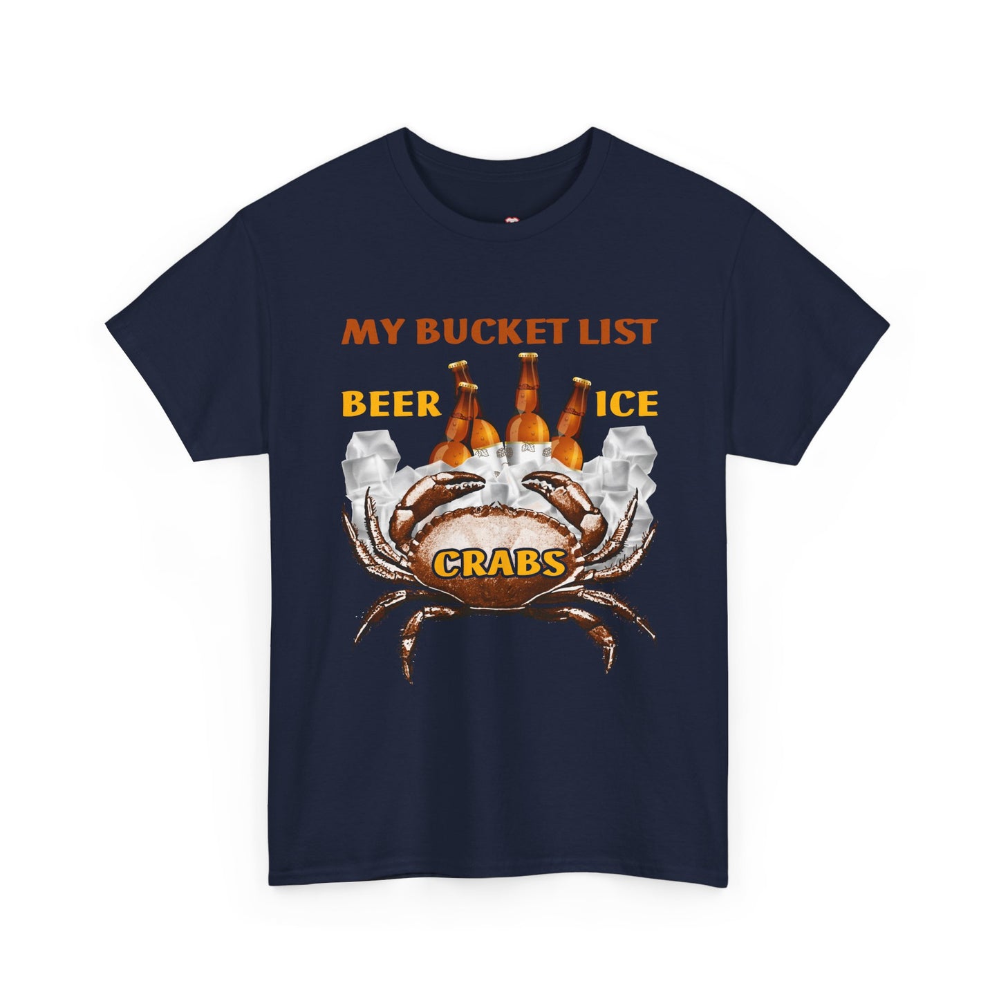 Crab Boil Gift Seafood Bucket List Beer Ice Crabs - Unisex T-Shirt