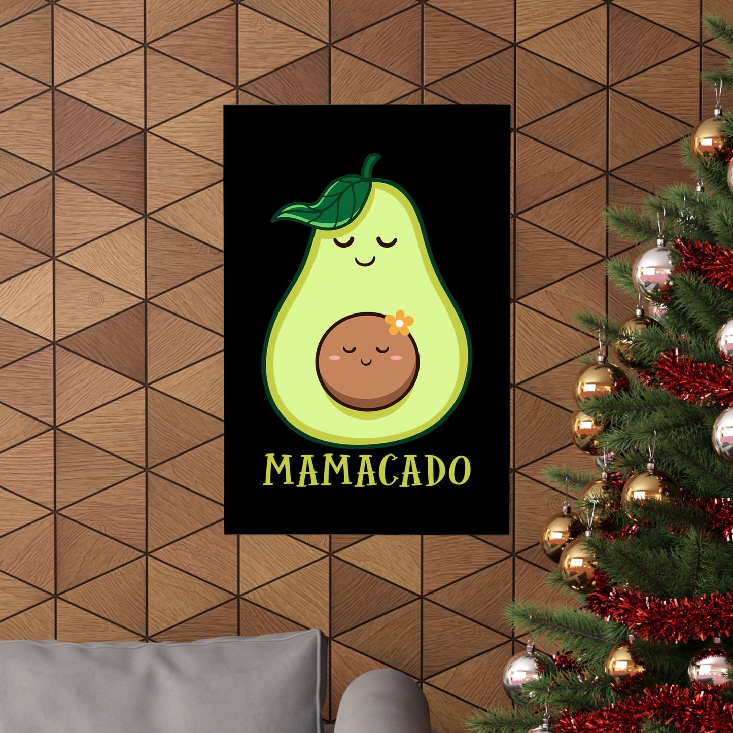 Mamacado Pregnant Avocado Pregnancy Announcement Avocado - Wall Art