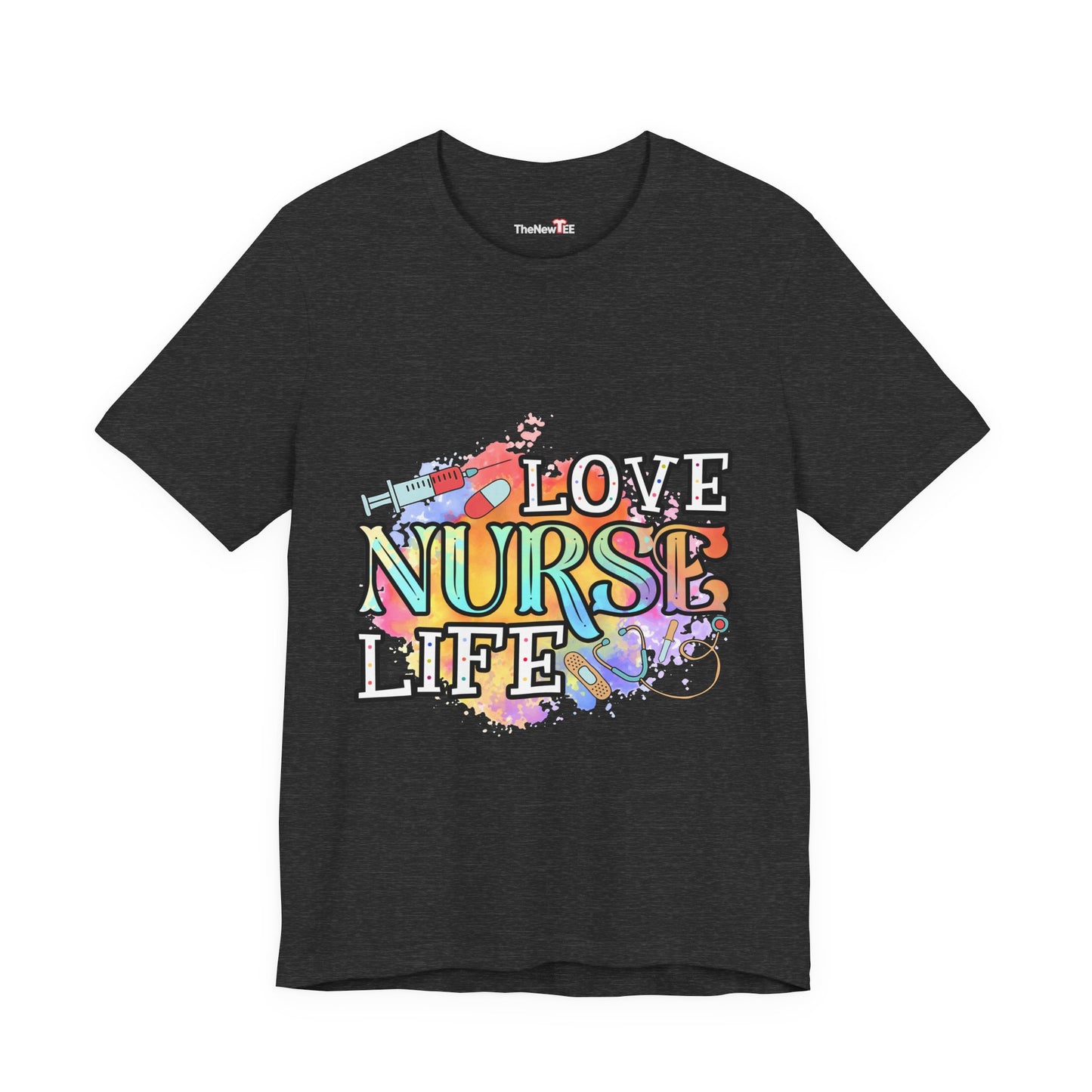 LOVE NURSE LIFE Watercolor Healthcare T-shirt