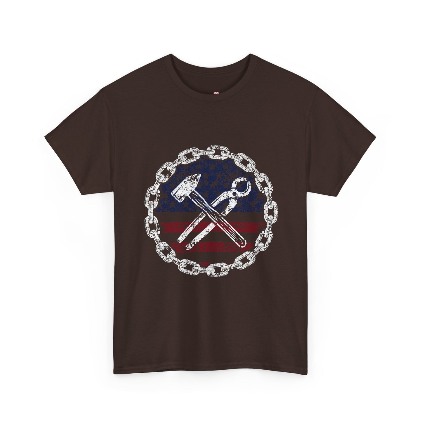 American Flag Ironworker And Tools - Unisex T-Shirt
