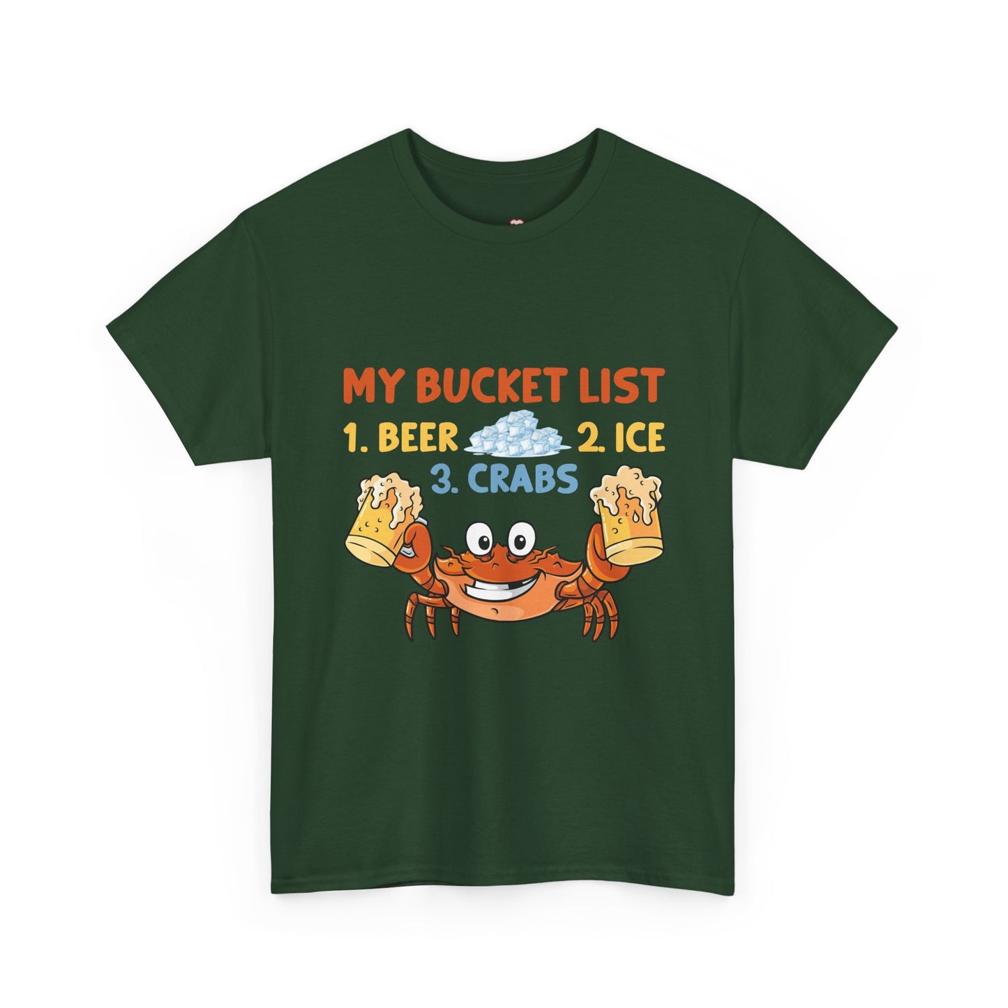 Crab Boil Gift Seafood Bucket List Beer Ice Crabs - Unisex T-Shirt