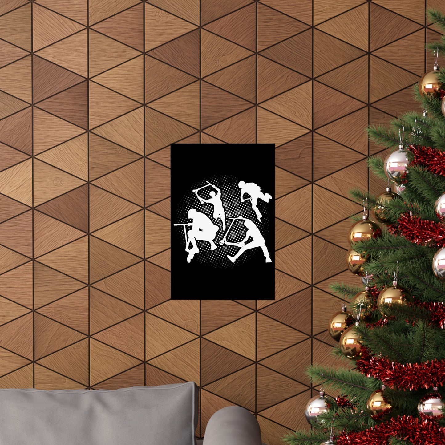 Scooter Stunt Silhouette Matte Poster — Extreme Freestyle Scooter Wall Art