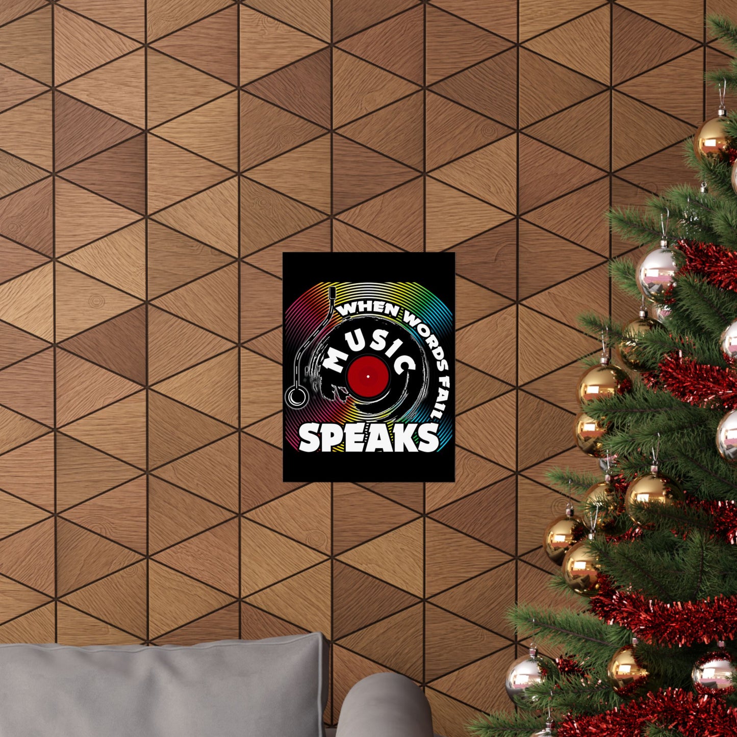 When Words Fail Music Speaks Musician Singer Feeling Song - Wall Art