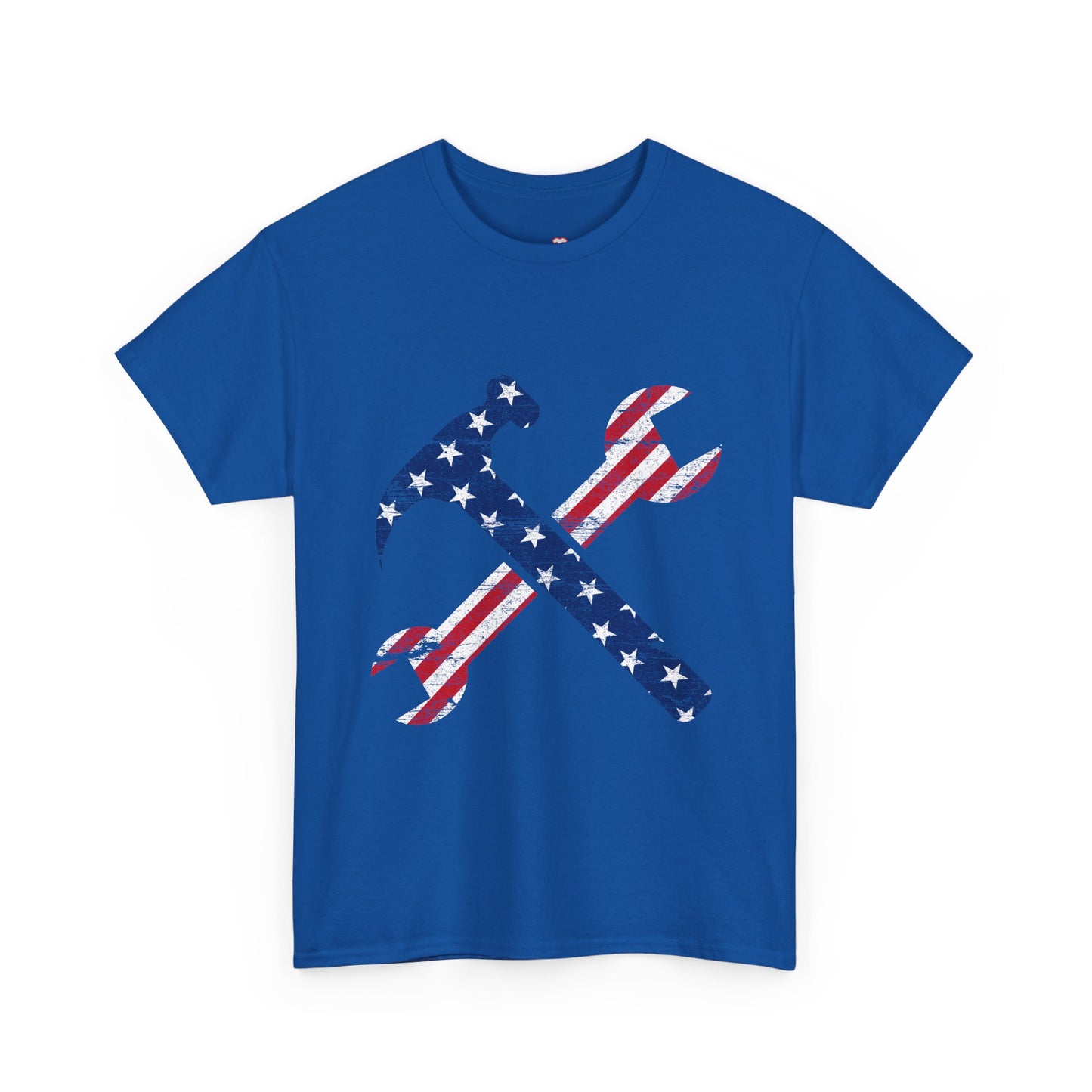 American Flag Ironworker And Tools - Unisex T-Shirt
