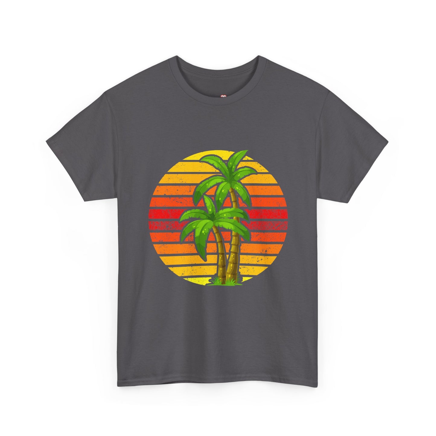 Palm Tree Shirt Tropical Beach Vintage Retro Style 70S 80S - Unisex T-Shirt