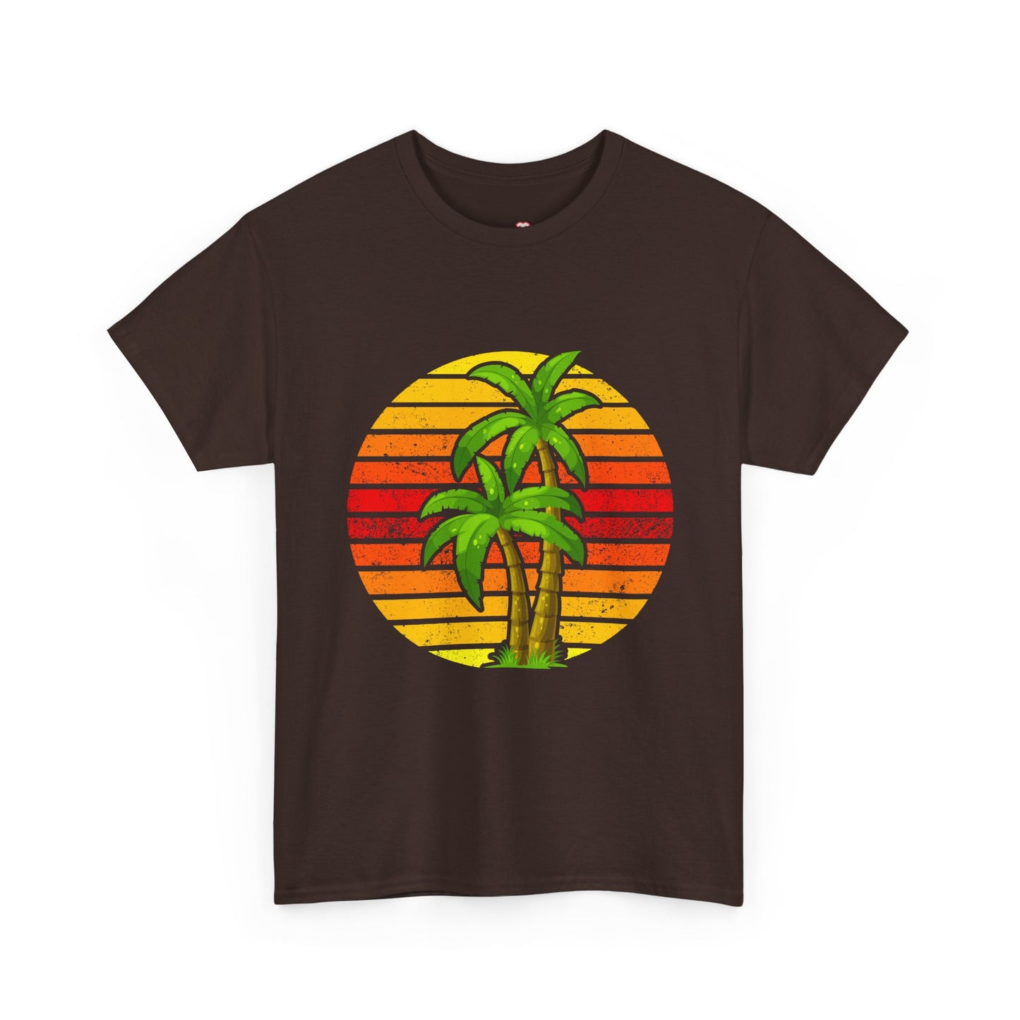 Palm Tree Shirt Tropical Beach Vintage Retro Style 70S 80S - Unisex T-Shirt