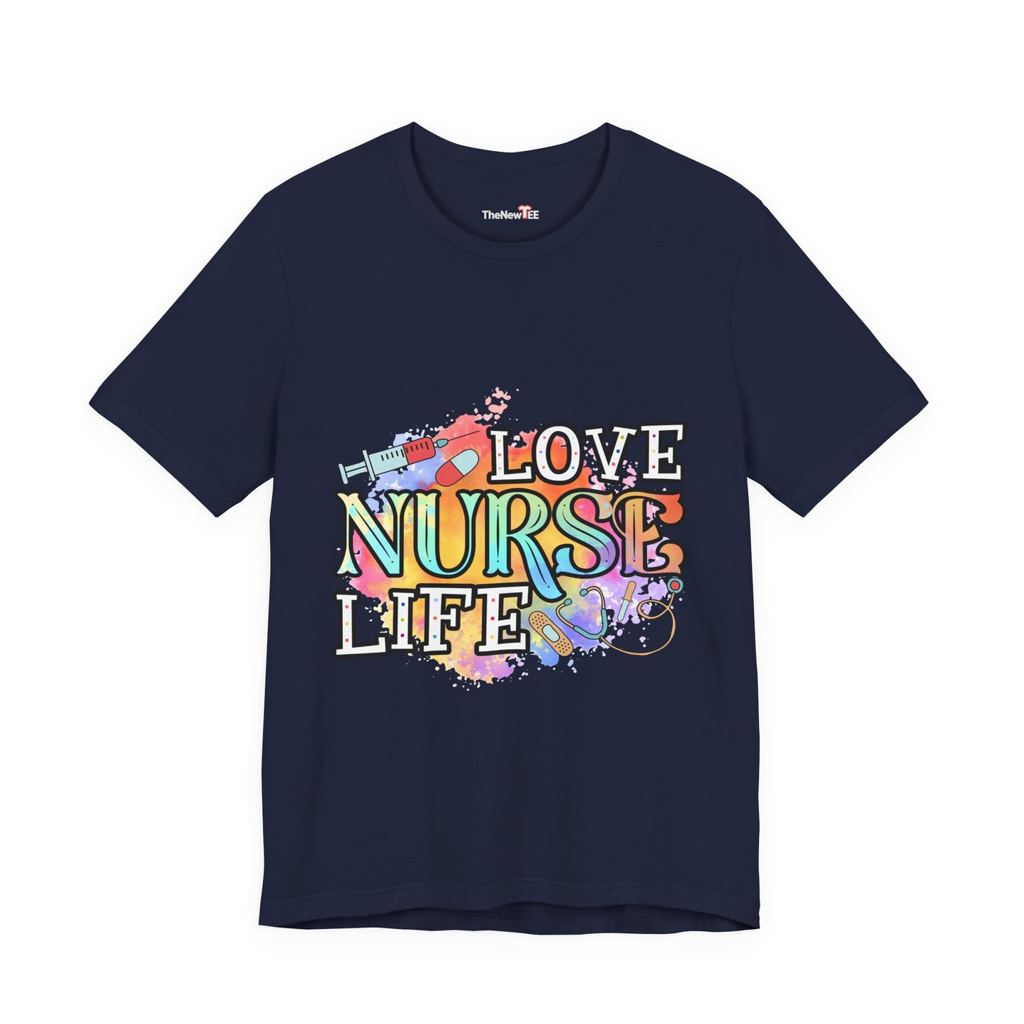 LOVE NURSE LIFE Watercolor Healthcare T-shirt
