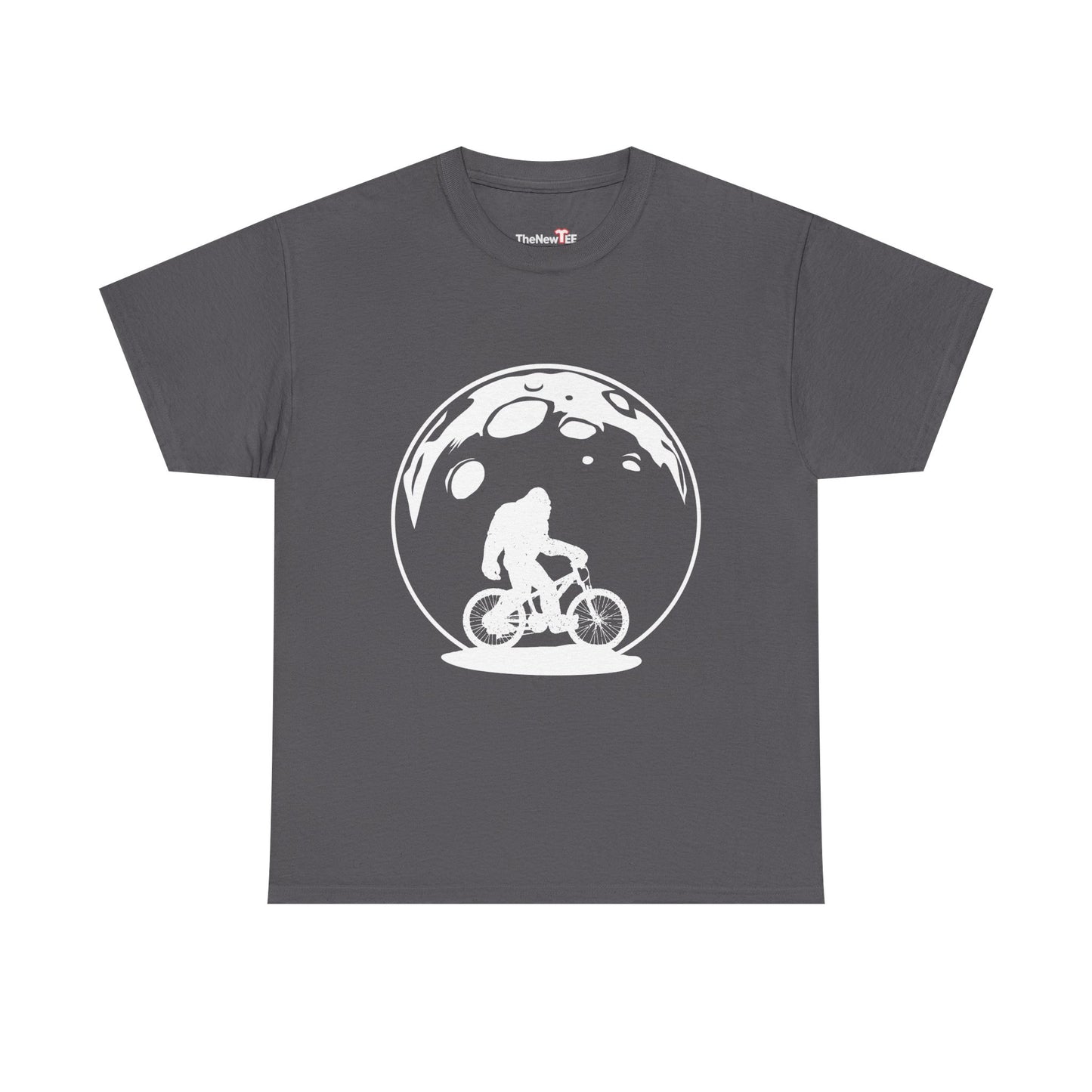 Yeti Riding Moon Bike Halloween Lunar Cycling Bigfoot - Unisex T-Shirt