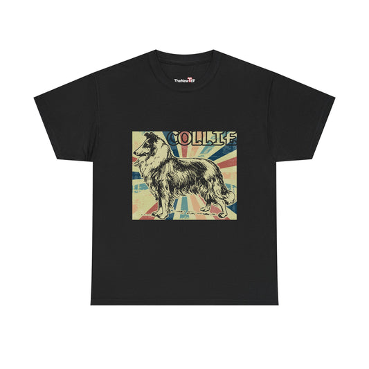 Smooth Collie Vintage Style Dog - Unisex T-Shirt