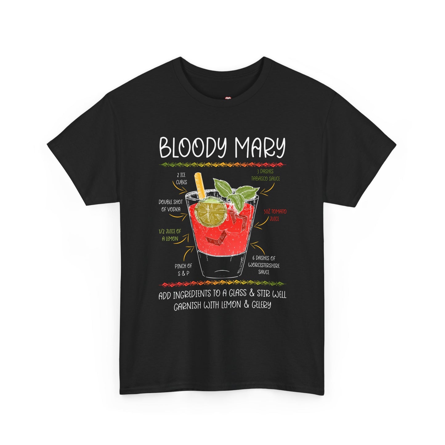 Bloody Mary Recipe Barkeeper Gift Barman - Unisex T-Shirt