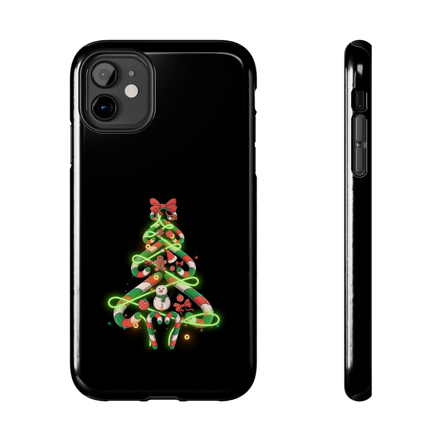 Christmas Candy Cane Xmas Tree Light Gifts - Tough Phone Case
