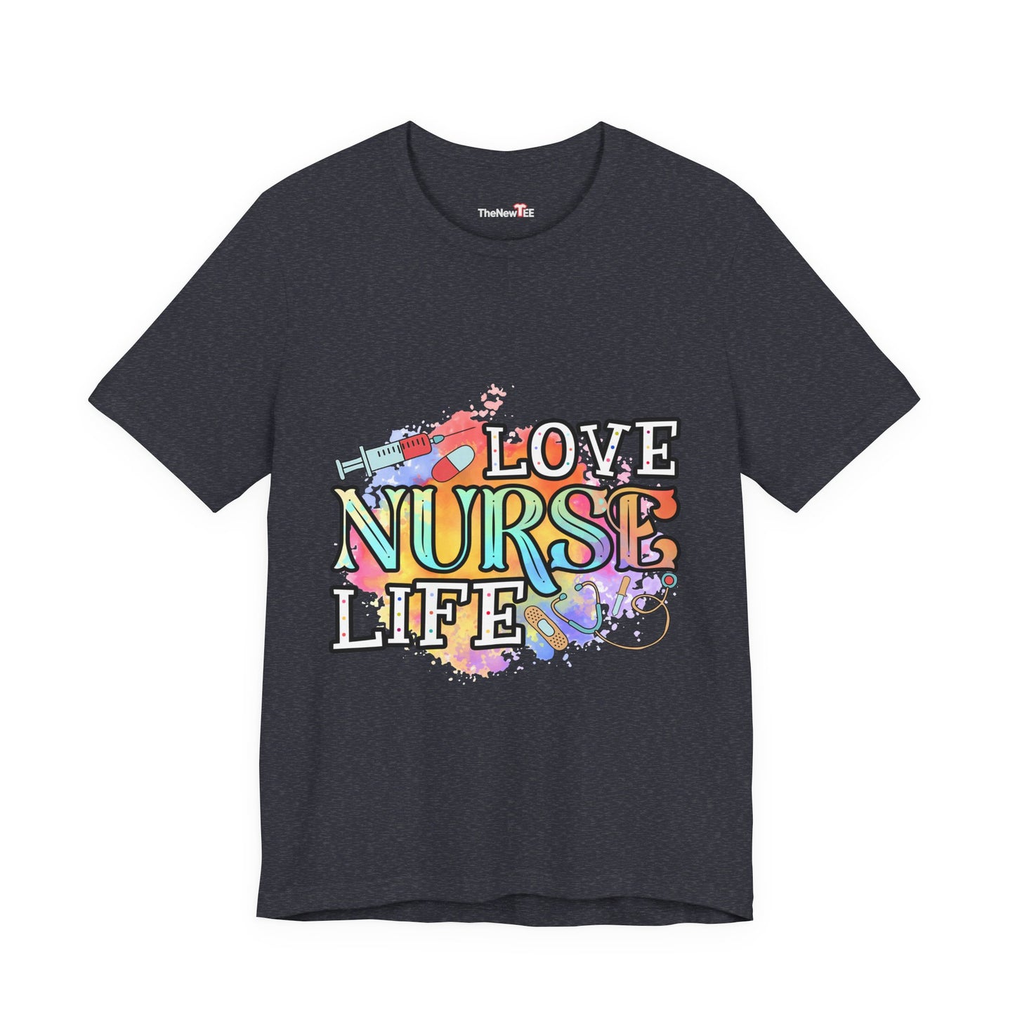 LOVE NURSE LIFE Watercolor Healthcare T-shirt