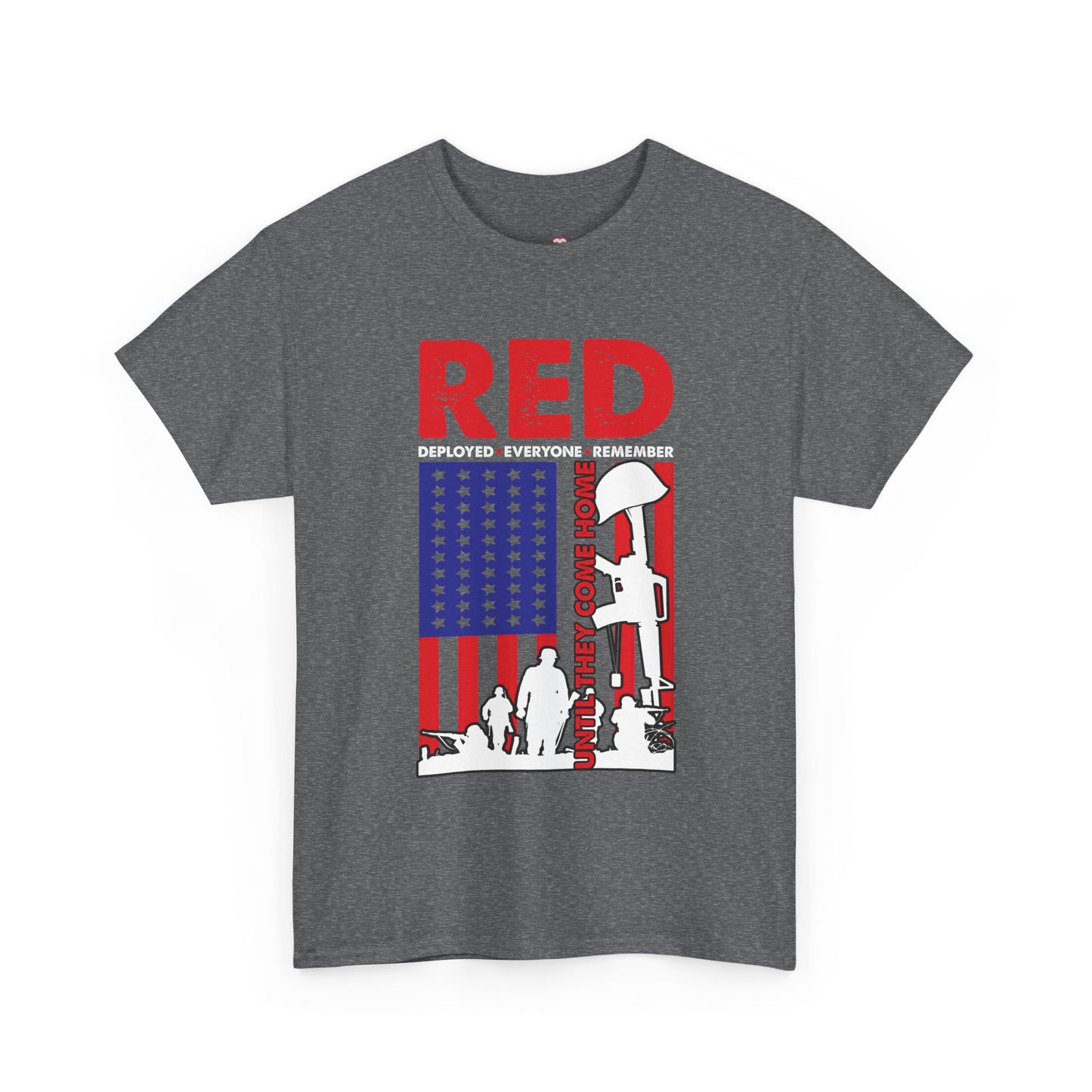 Red Friday Remember Everyone Deployed Us Flag Army Vintage - Unisex Graphic T-Shirt