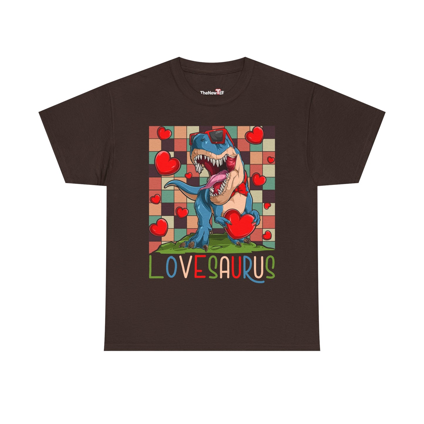 Valentines Day Dinosaur Lovesaurus Hearts - Unisex Graphic T-Shirt