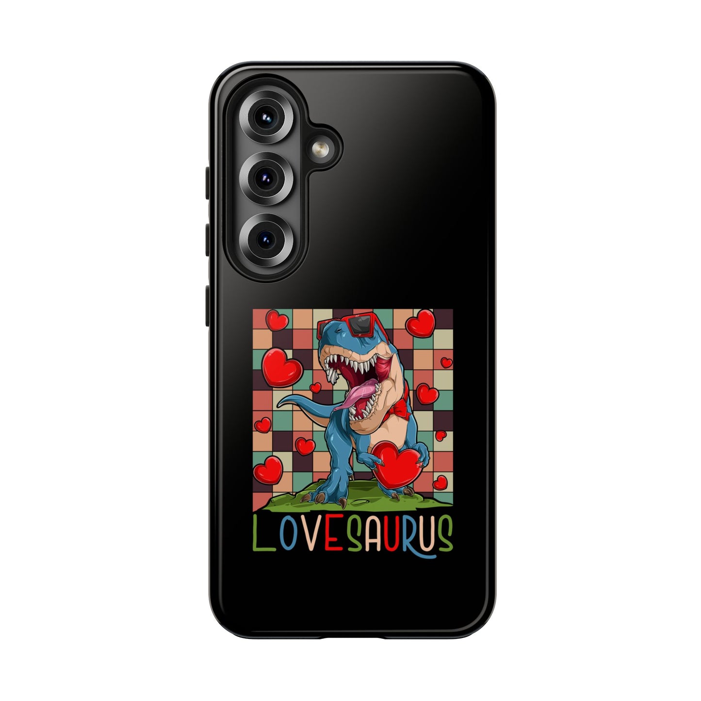 'Lovesaurus' Cute T-Rex Valentine Design - Tough Phone Case