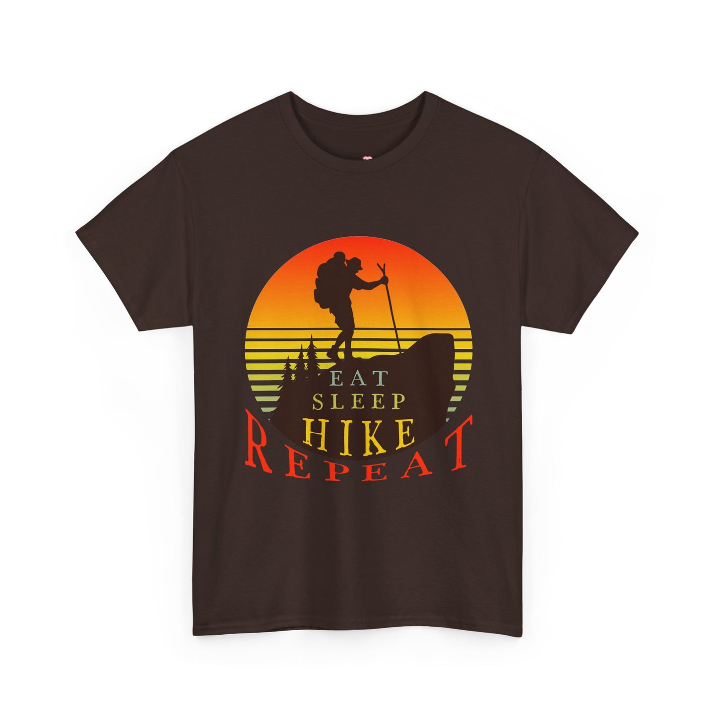 Eat Sleep Hike Repeat Shirt Funny Hiker Mountain Nature - Unisex T-Shirt