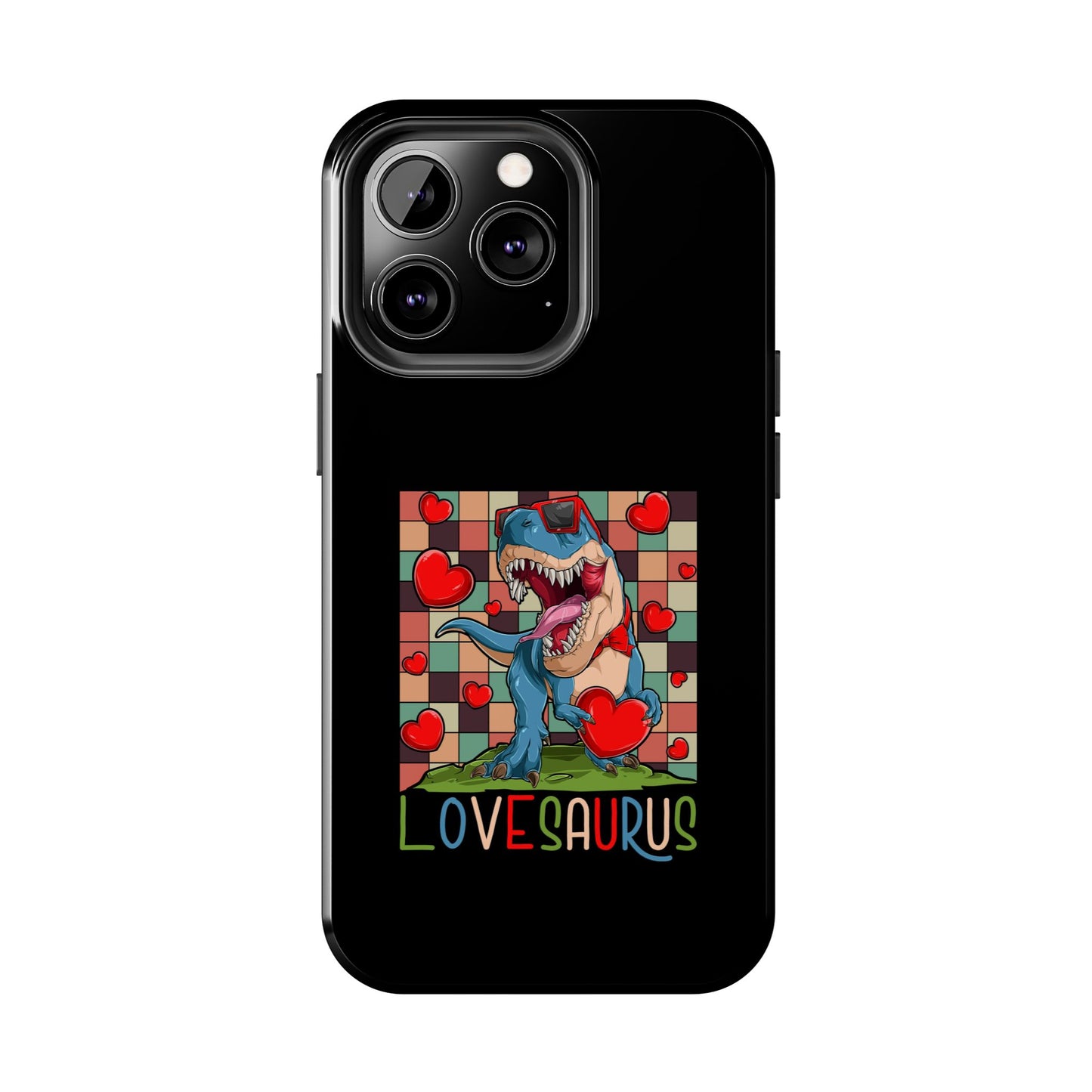 'Lovesaurus' Cute T-Rex Valentine Design - Tough Phone Case