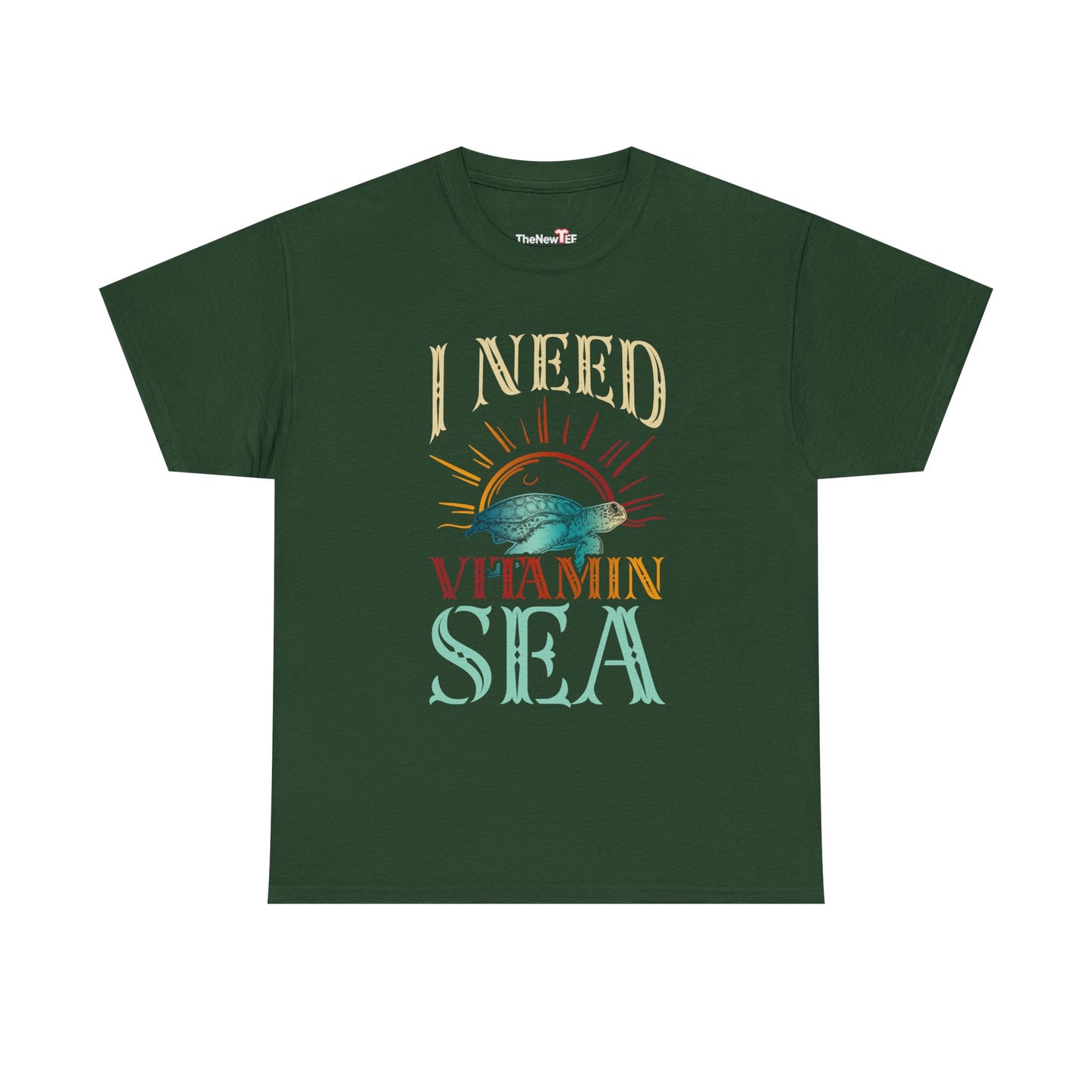 I Need Vitamin Sea Funny Ocean Turtle Water Beach - Unisex T-Shirt