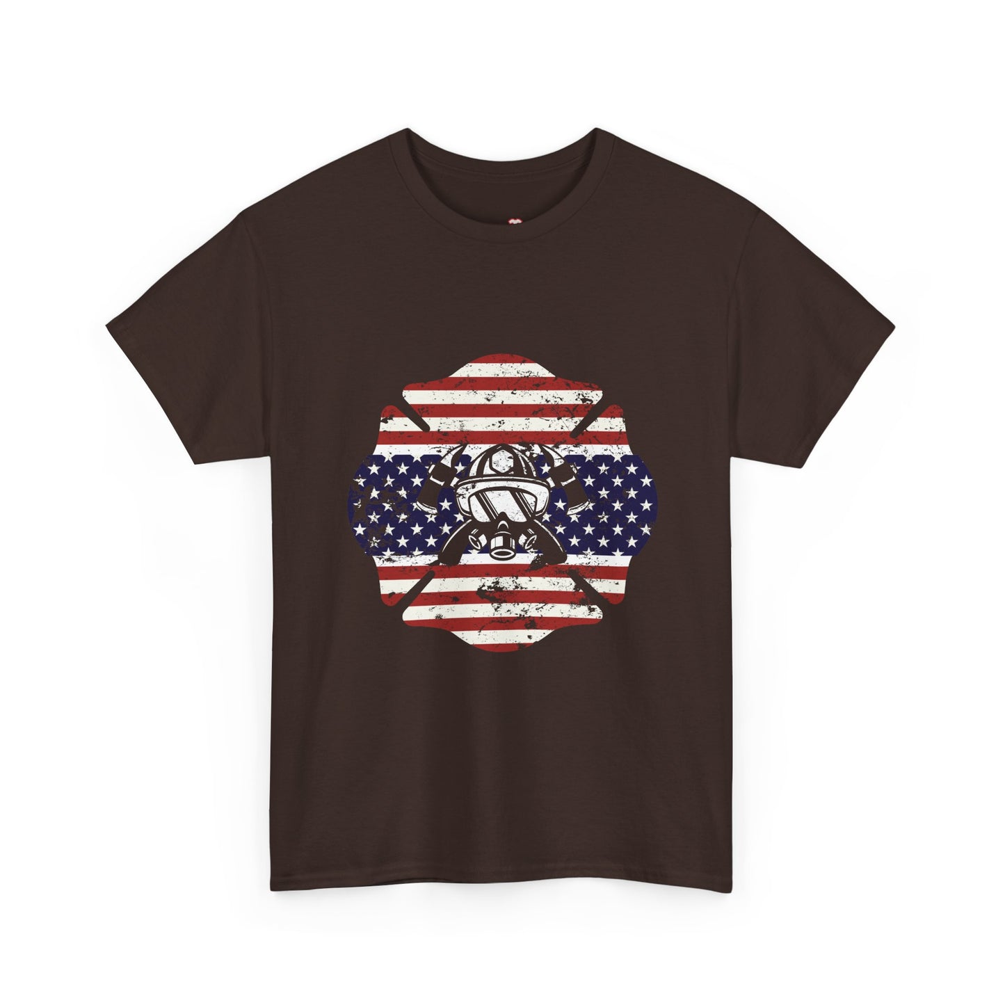 American Flag Firefighter Usa United States Badge - Unisex T-Shirt