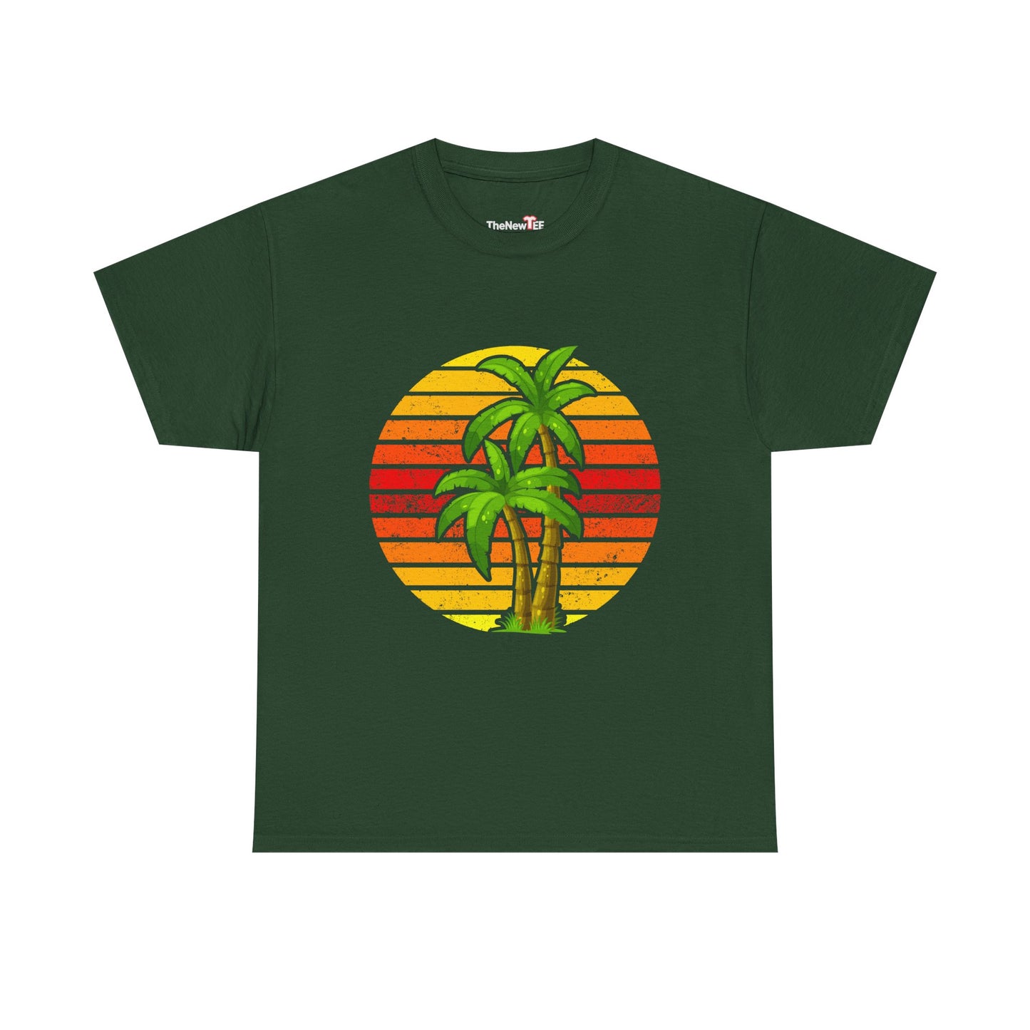 Palm Tree Shirt Tropical Beach Vintage Retro Style 70S 80S - Unisex T-Shirt