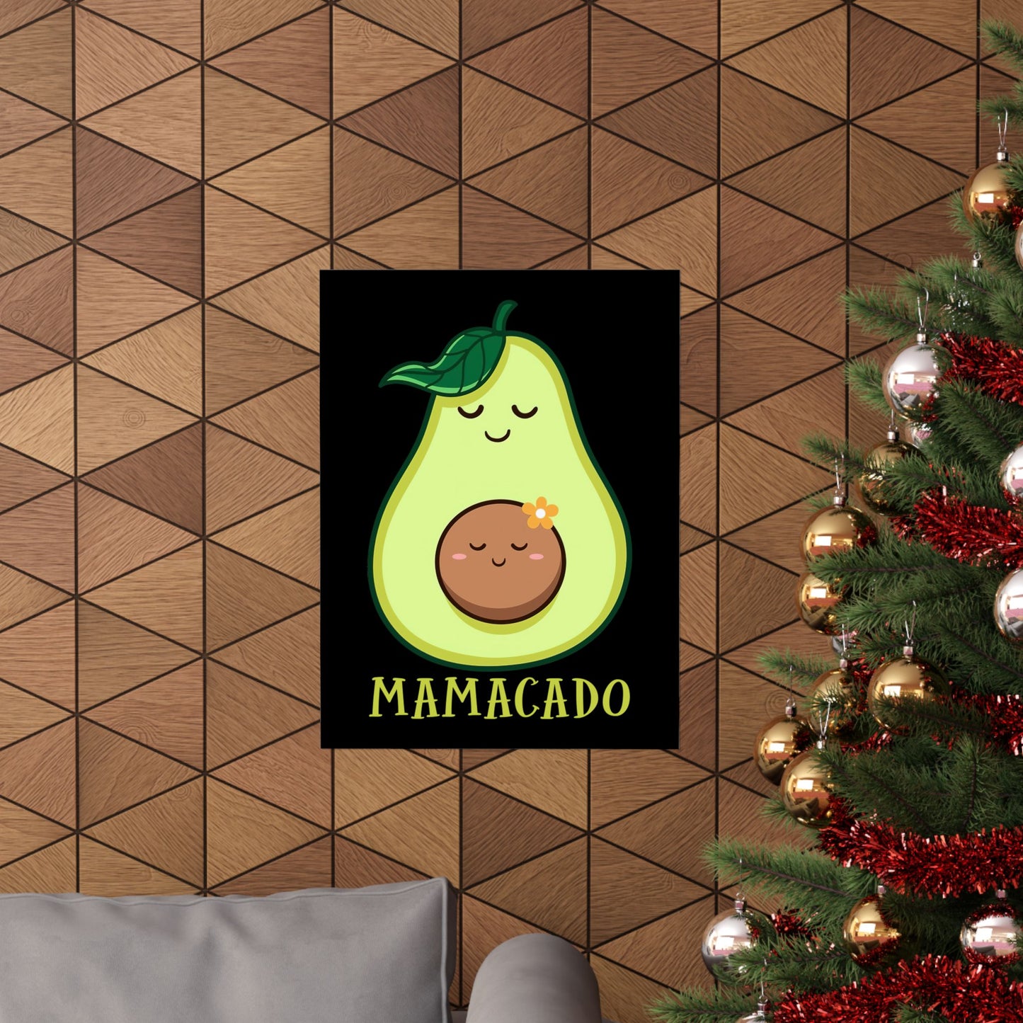 Mamacado Pregnant Avocado Pregnancy Announcement Avocado - Wall Art