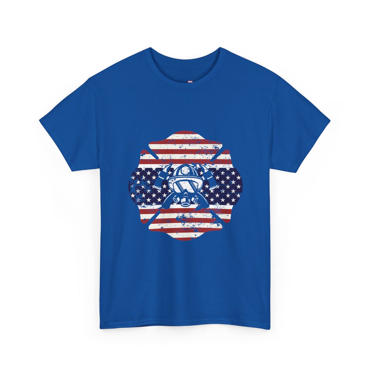 American Flag Firefighter Usa United States Badge - Unisex T-Shirt