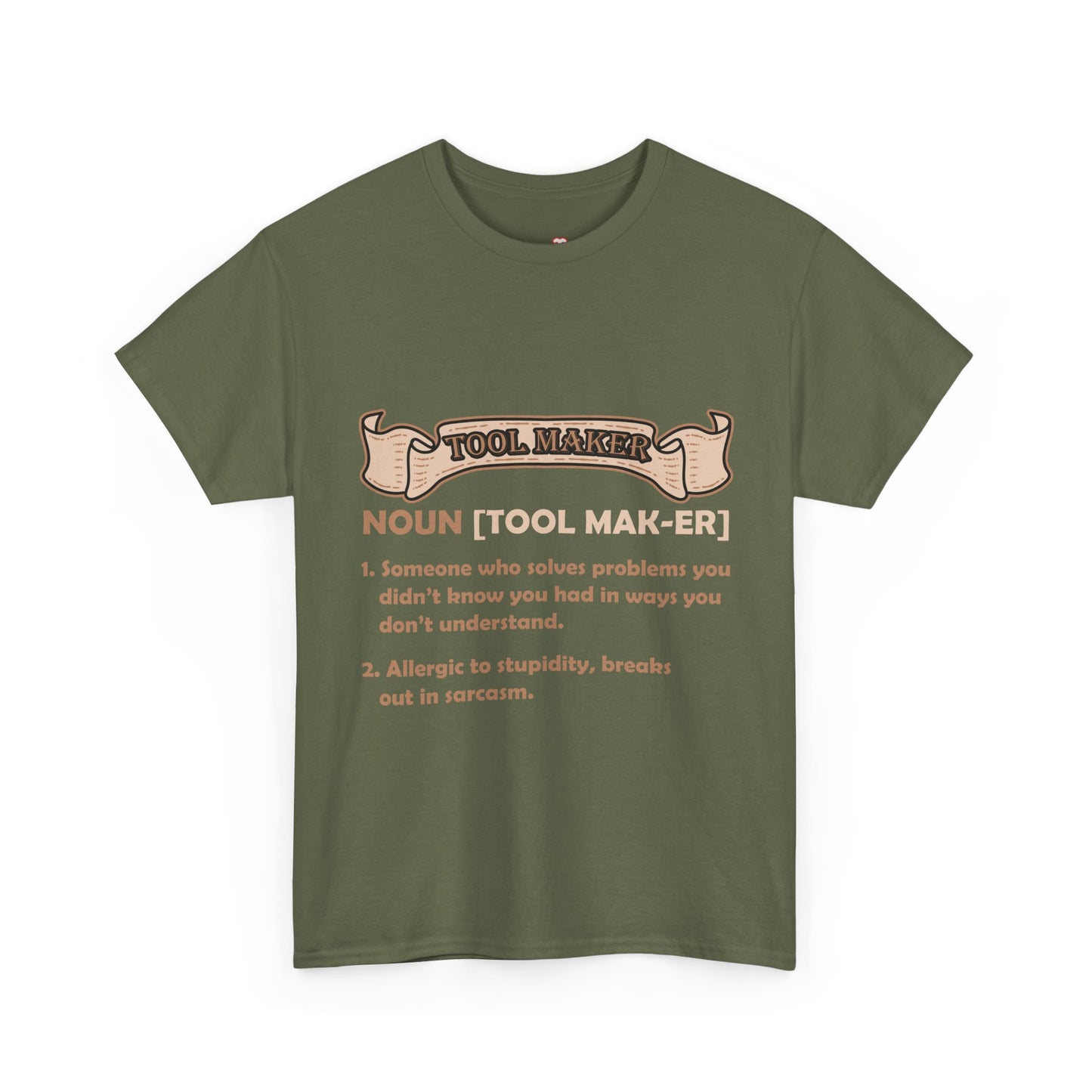 Tool Maker Definition Funny Sarcasm Engineer Problem Solver Shirt