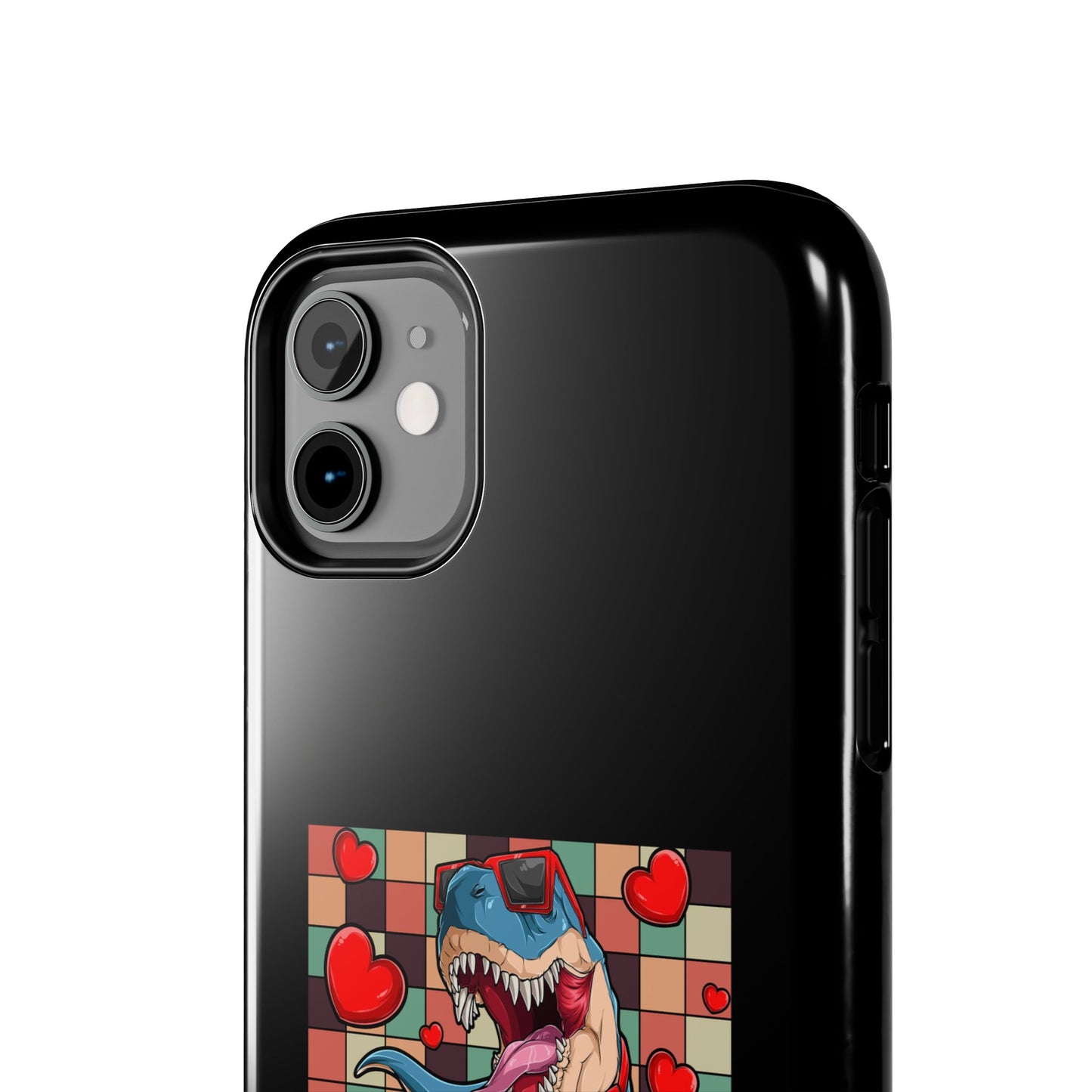 'Lovesaurus' Cute T-Rex Valentine Design - Tough Phone Case