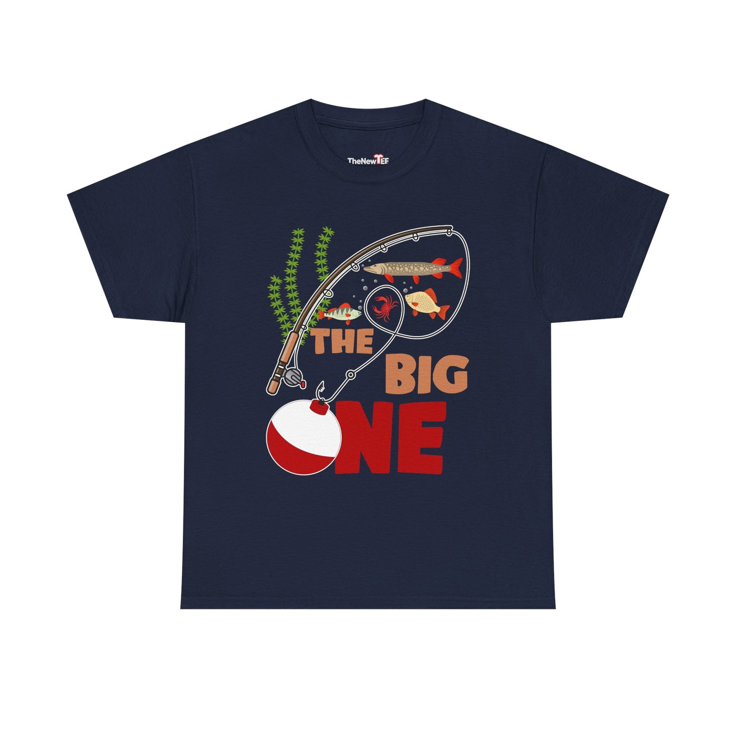 Kids Fishing The Big One Year 1St First Birthday Little Fisherman - Unisex T-Shirt