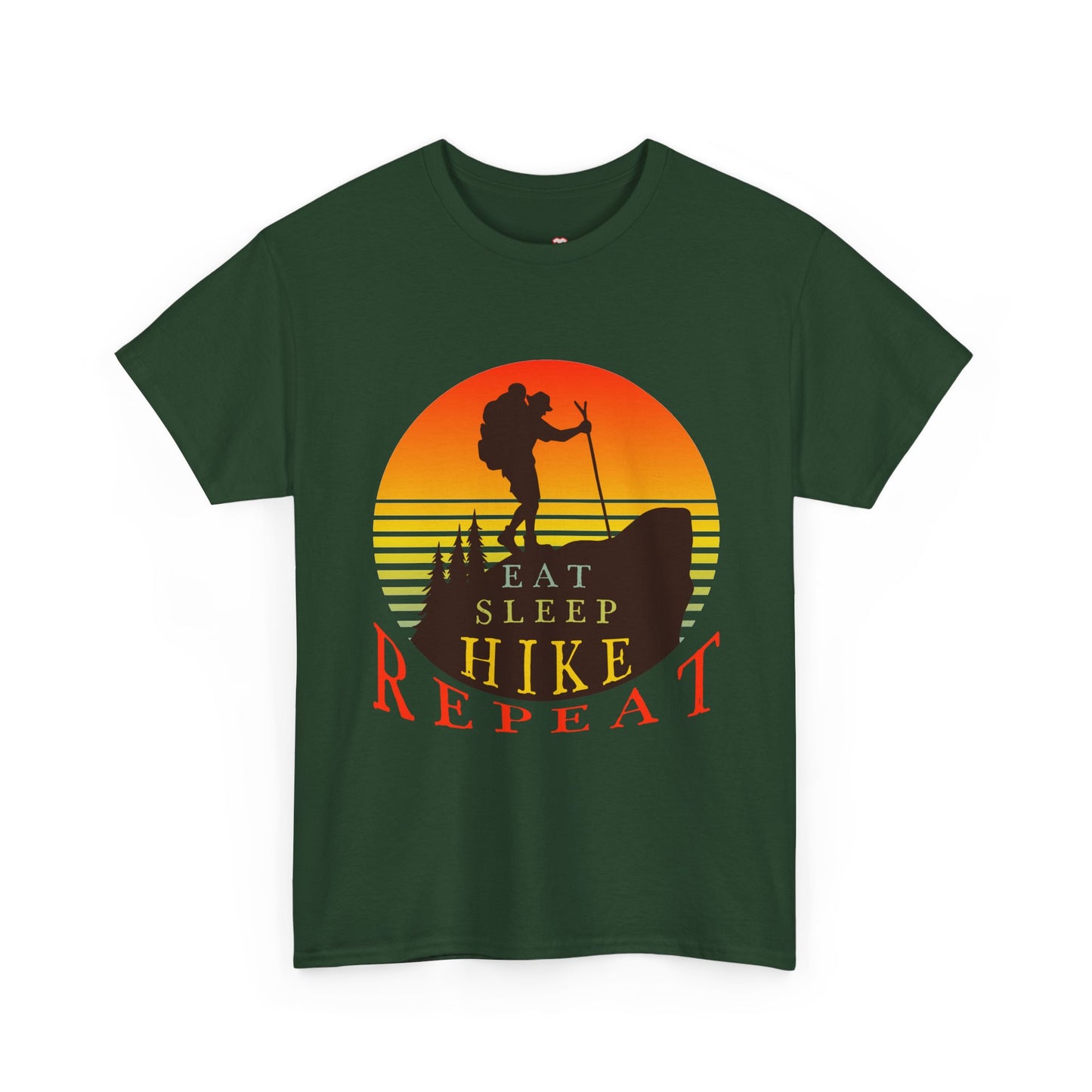 Eat Sleep Hike Repeat Shirt Funny Hiker Mountain Nature - Unisex T-Shirt