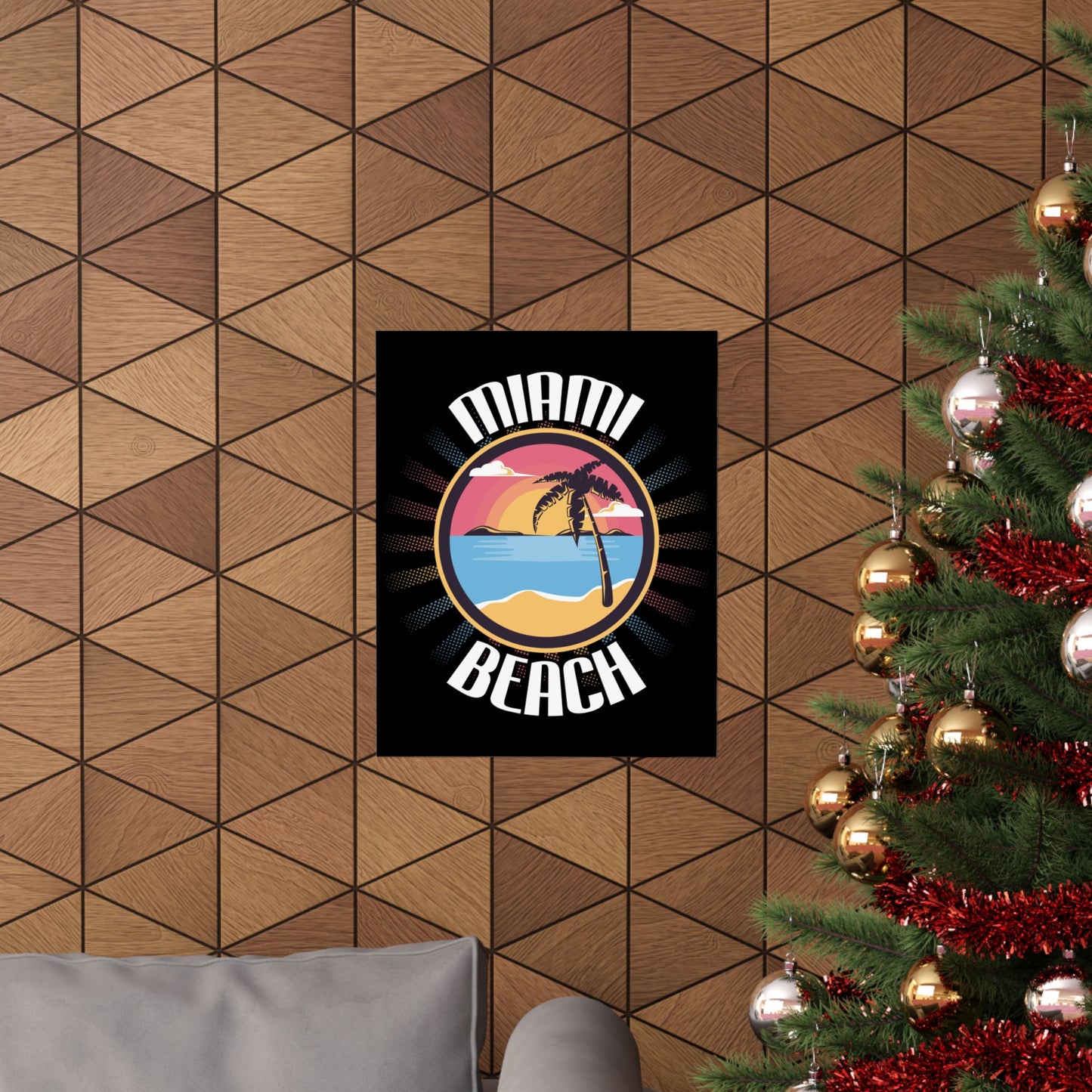 Miami Beach Vintage 70S Florida Summer - Wall Art