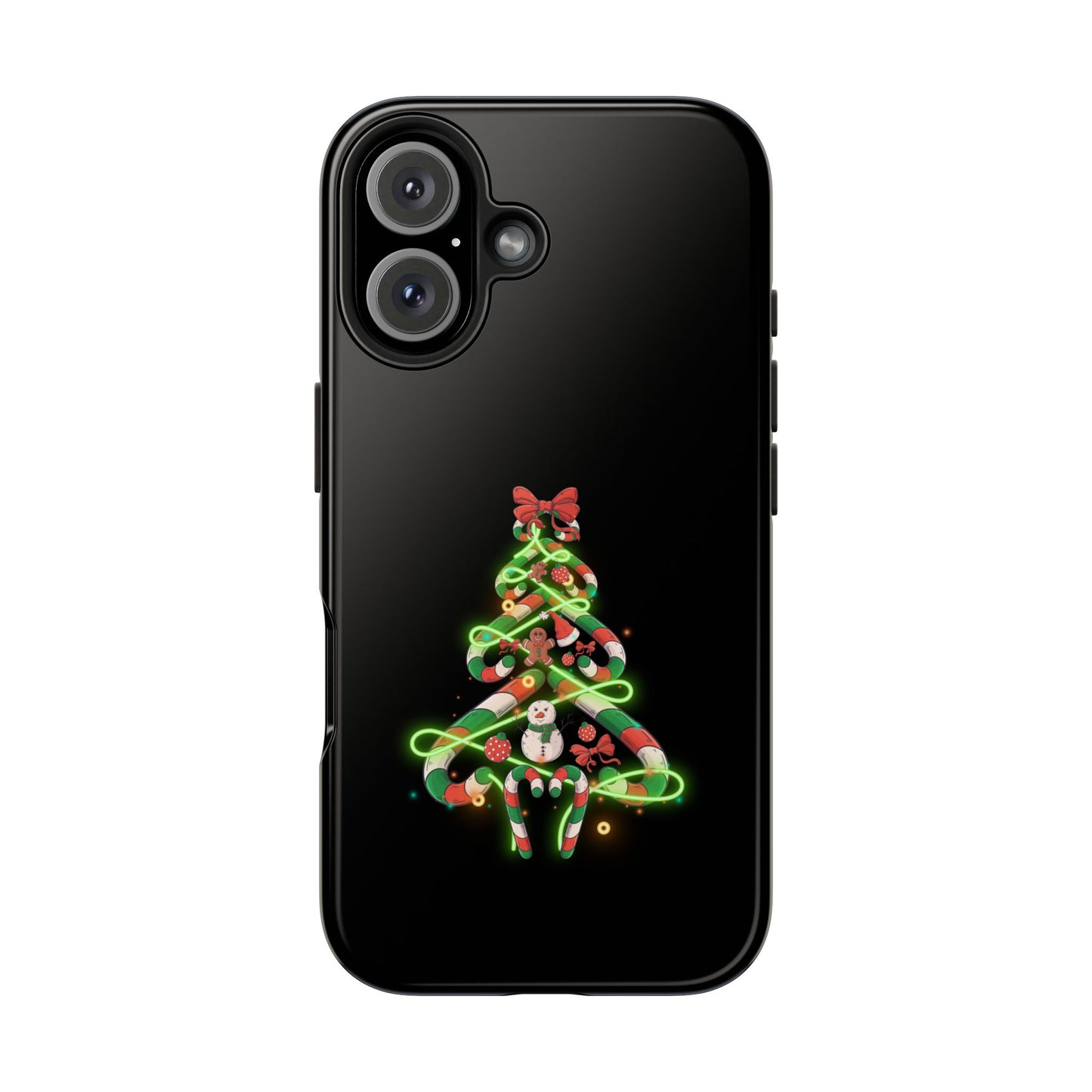 Christmas Candy Cane Xmas Tree Light Gifts - Tough Phone Case