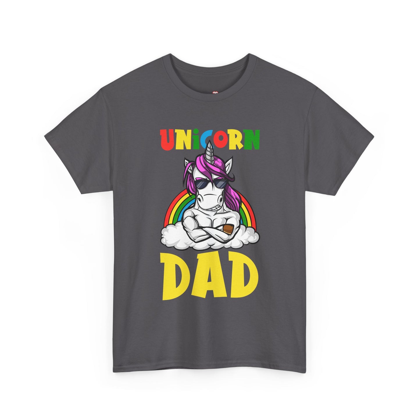 Cool Unicorn Dad Funny Father's Day Gift Unisex Graphic T-Shirt