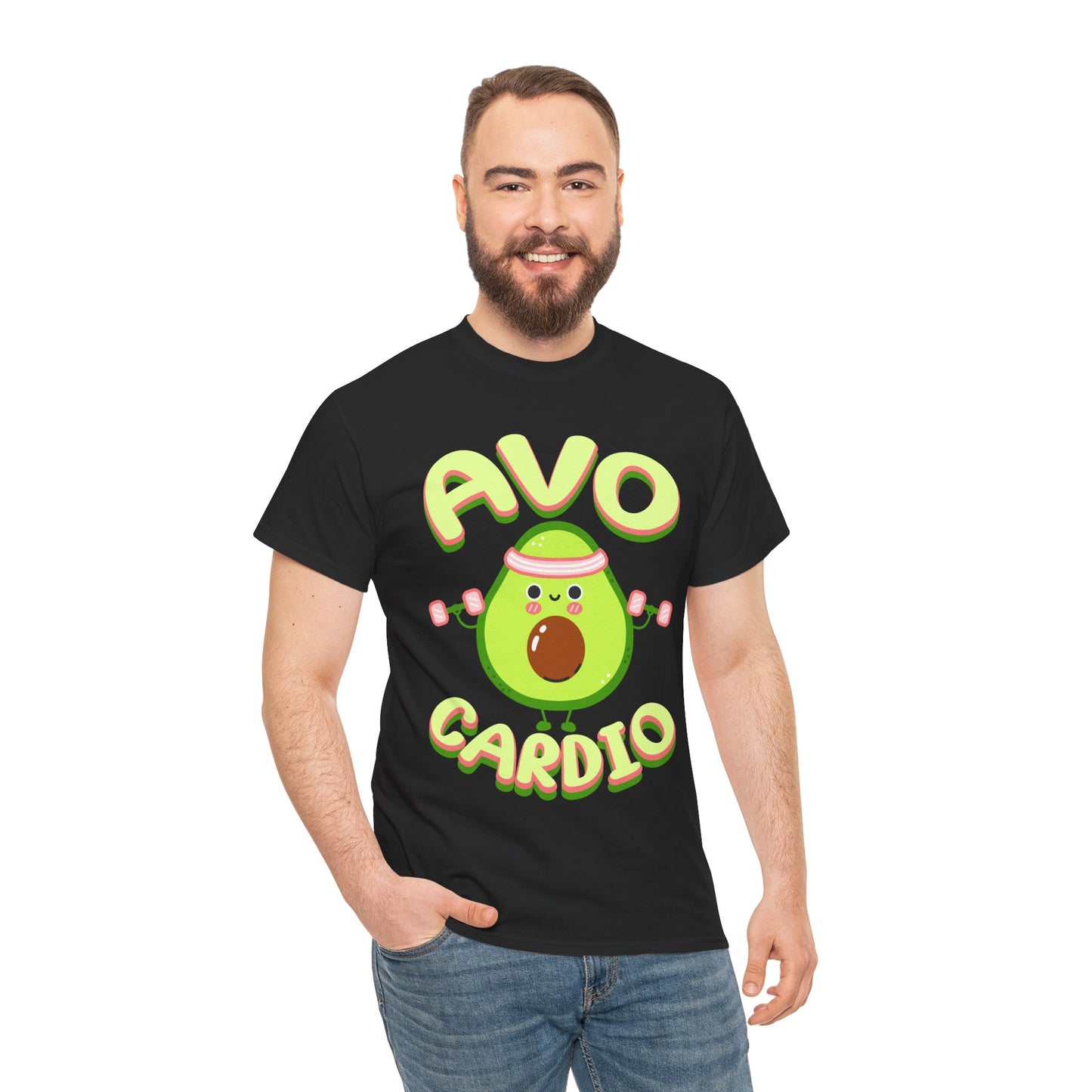 Funny Avo Cardio Veggie Fitness - Unisex Graphic T-Shirt